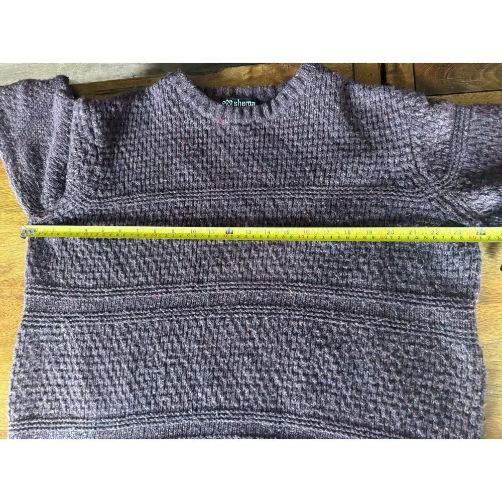 Sherpa Adventure Gear Sweater XL Brown Chunky Knit Textured Outdoor - Picture 6 of 9